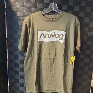Analog Distressed Box Logo T-Shirt Green